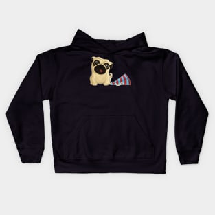 Happy Birthday Pug Kids Hoodie